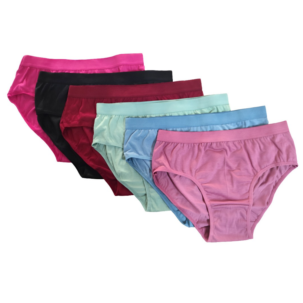 Women's Hosiery Cotton Blend Multicolour Panty / Panties Set (Pack of 6)