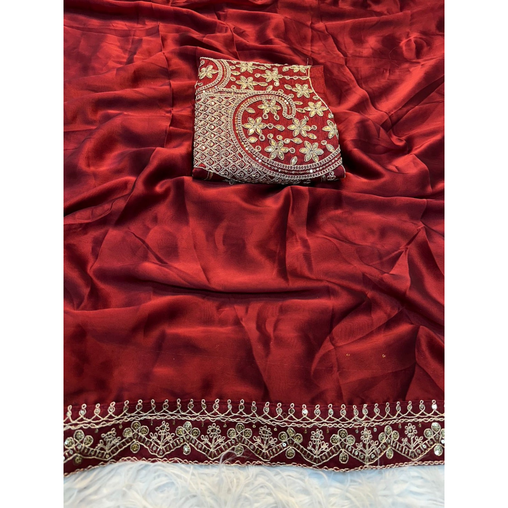 Bollywood Premium Sequence Saree (Pack of 1)