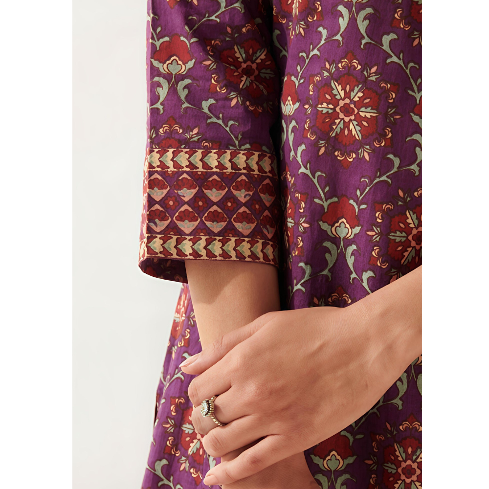 Digital Printed Elbow Sleeves Kurti for Women's (Pack of 1)