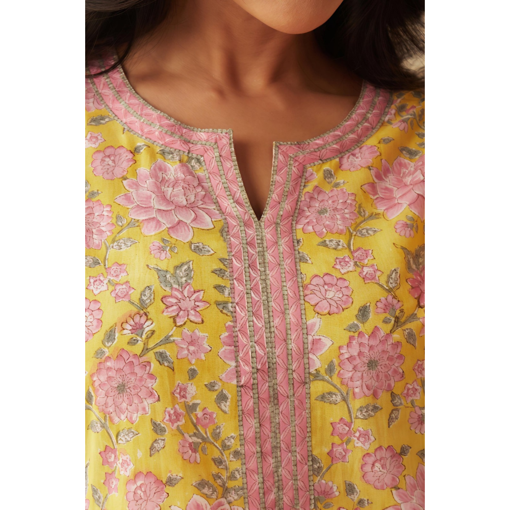 Women's Cotton Printed Straight Kurta Set (Pack of 1)