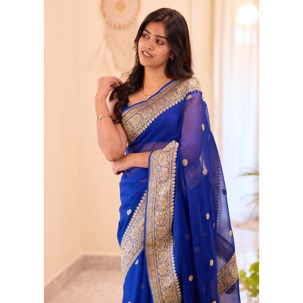Women's Premium Soft Linen Saree (Pack of 1)