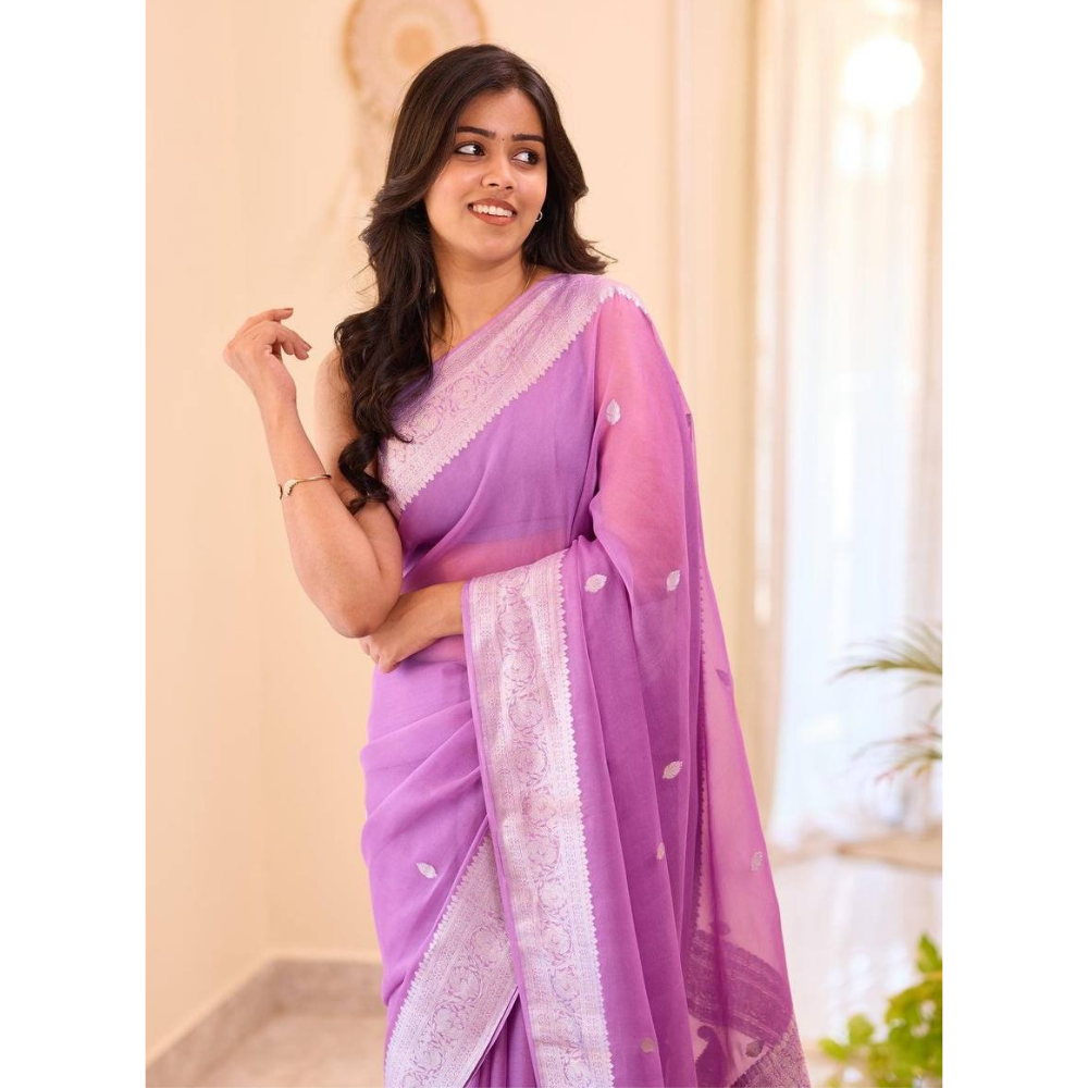 Women's Premium Soft Linen Saree (Pack of 1)
