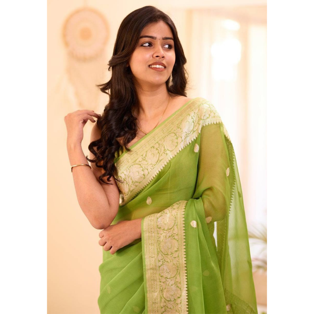 Women's Premium Soft Linen Saree (Pack of 1)