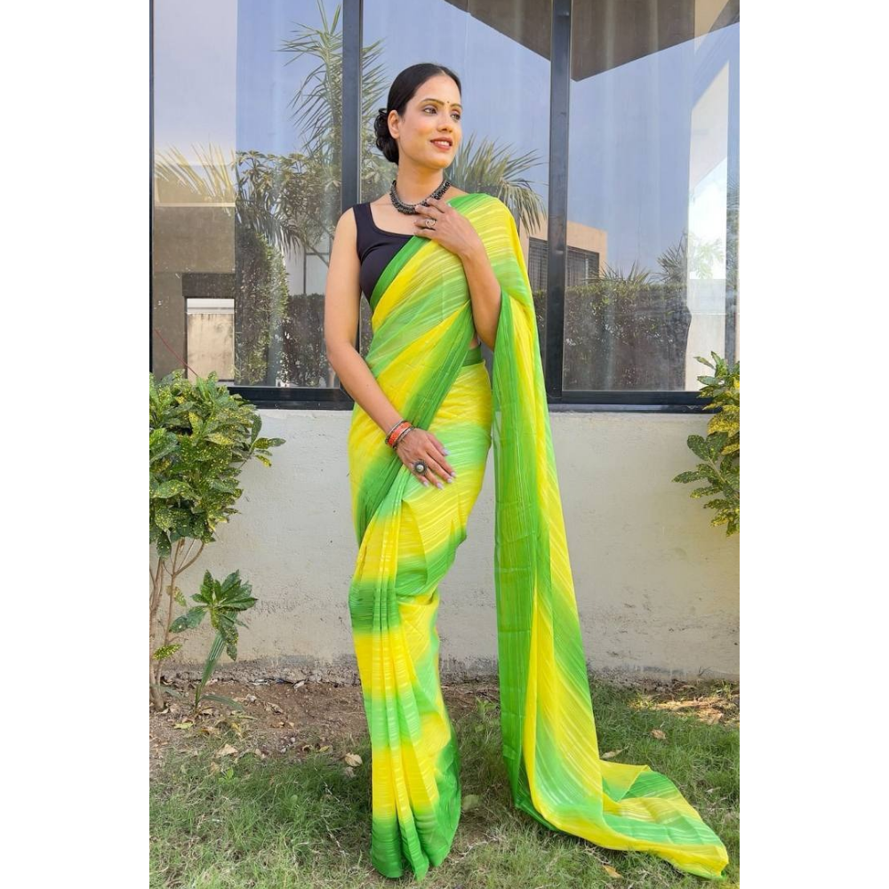 Premium Soft Georgette Ready to Wear Saree for Women (Pack of 1)