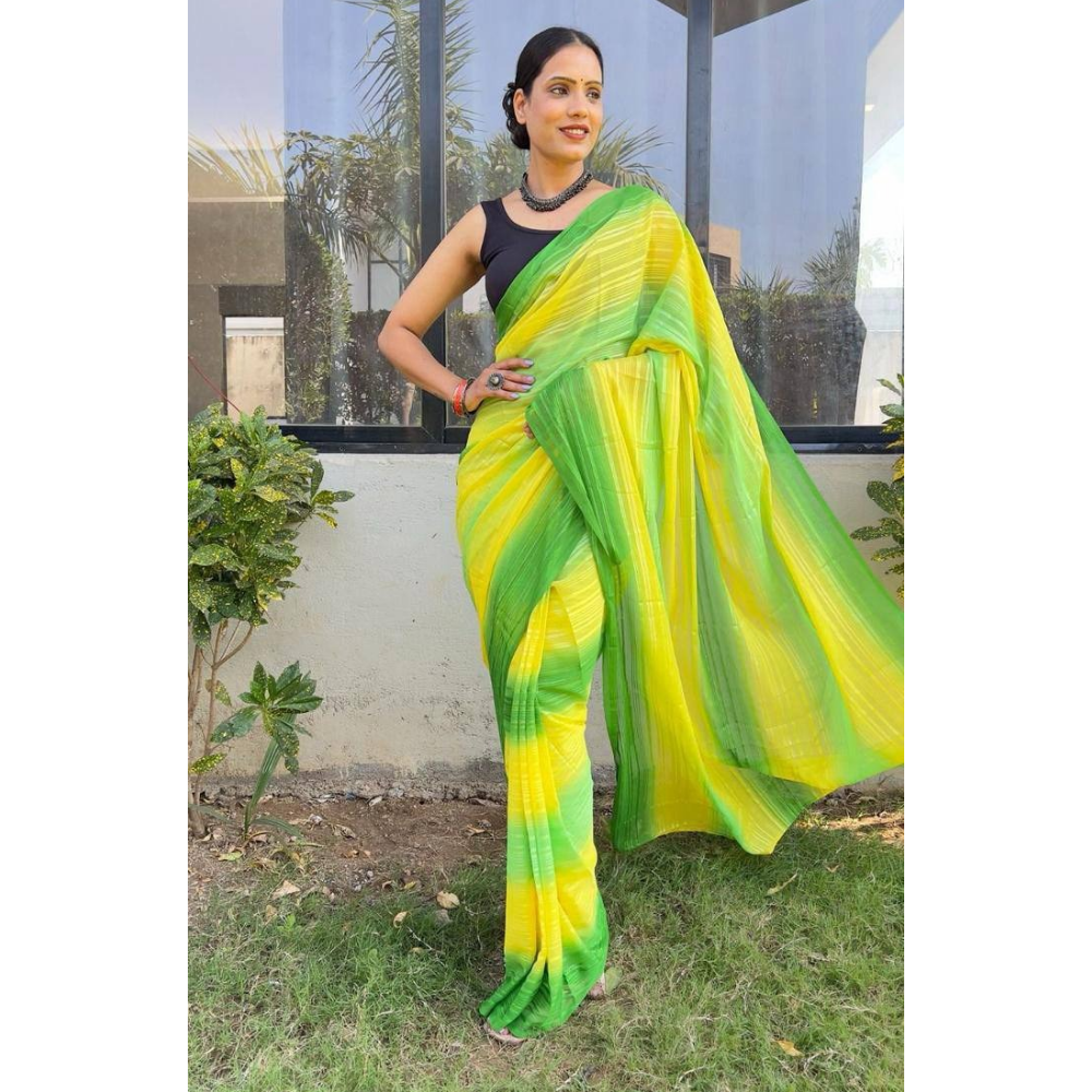 Premium Soft Georgette Ready to Wear Saree for Women (Pack of 1)