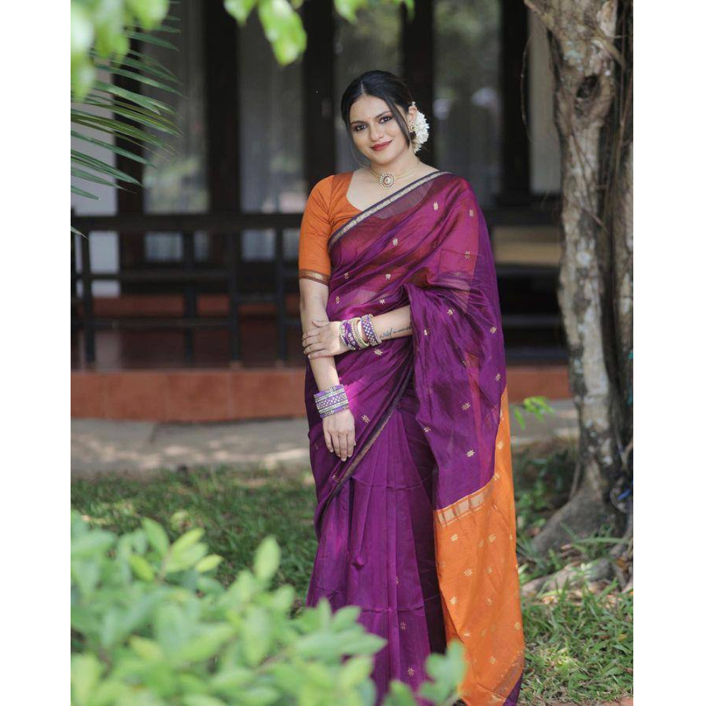 Women's Premium Soft Cotton Linen Saree (Pack of 1)