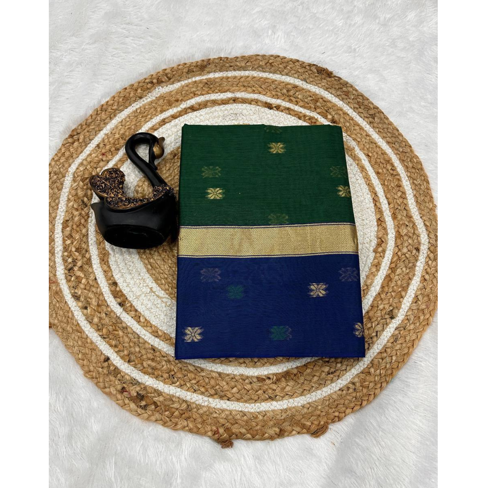 Women's Premium Soft Cotton Linen Saree (Pack of 1)