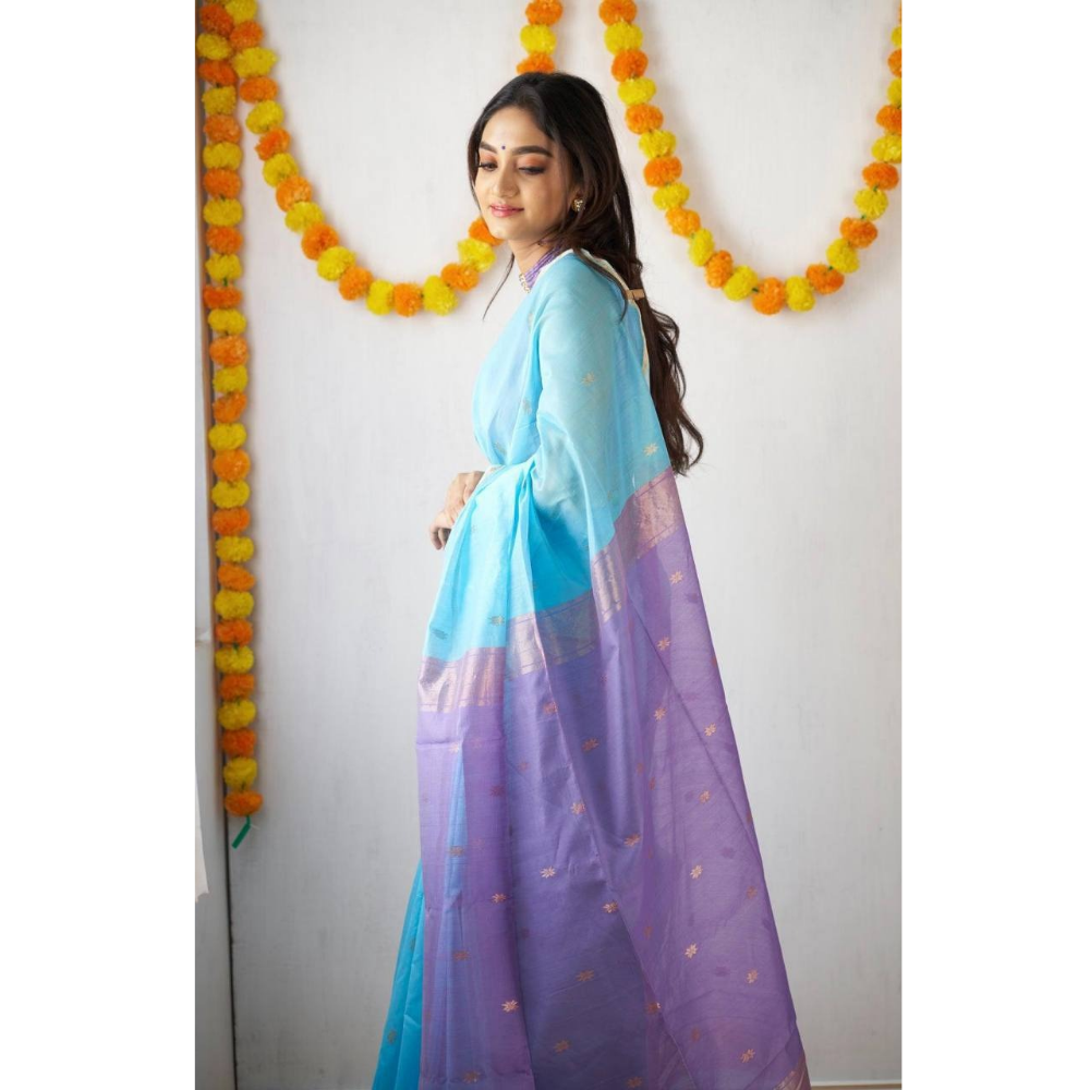 Women's Premium Soft Cotton Linen Saree (Pack of 1)