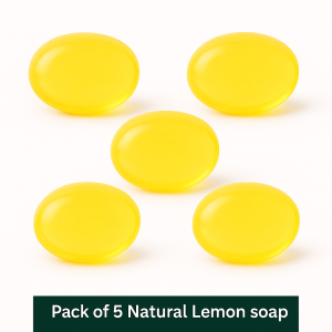 Natural Lemon Soap Combo pack ( 5 piece)