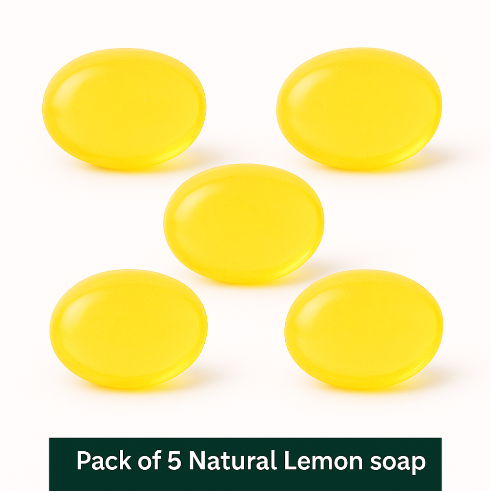 Natural Lemon Soap Combo pack ( 5 piece)