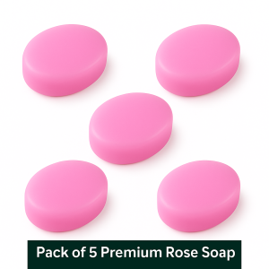Premium Rose Soap Combo Pack of ( 5 piece)