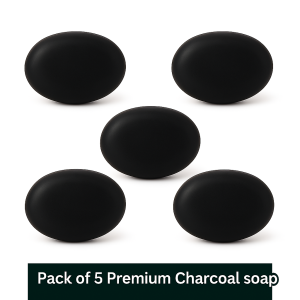 Premium Charcol Soap Combo Pack of ( 5 piece)