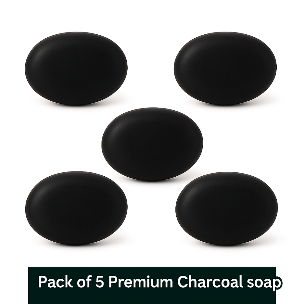 Premium Charcol Soap Combo Pack of ( 5 piece)