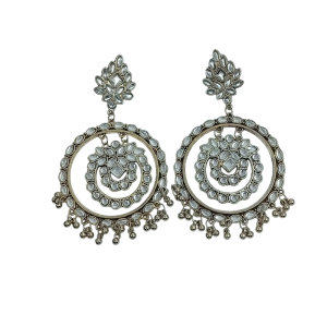 Fancy Alloy Silver Color Earrings