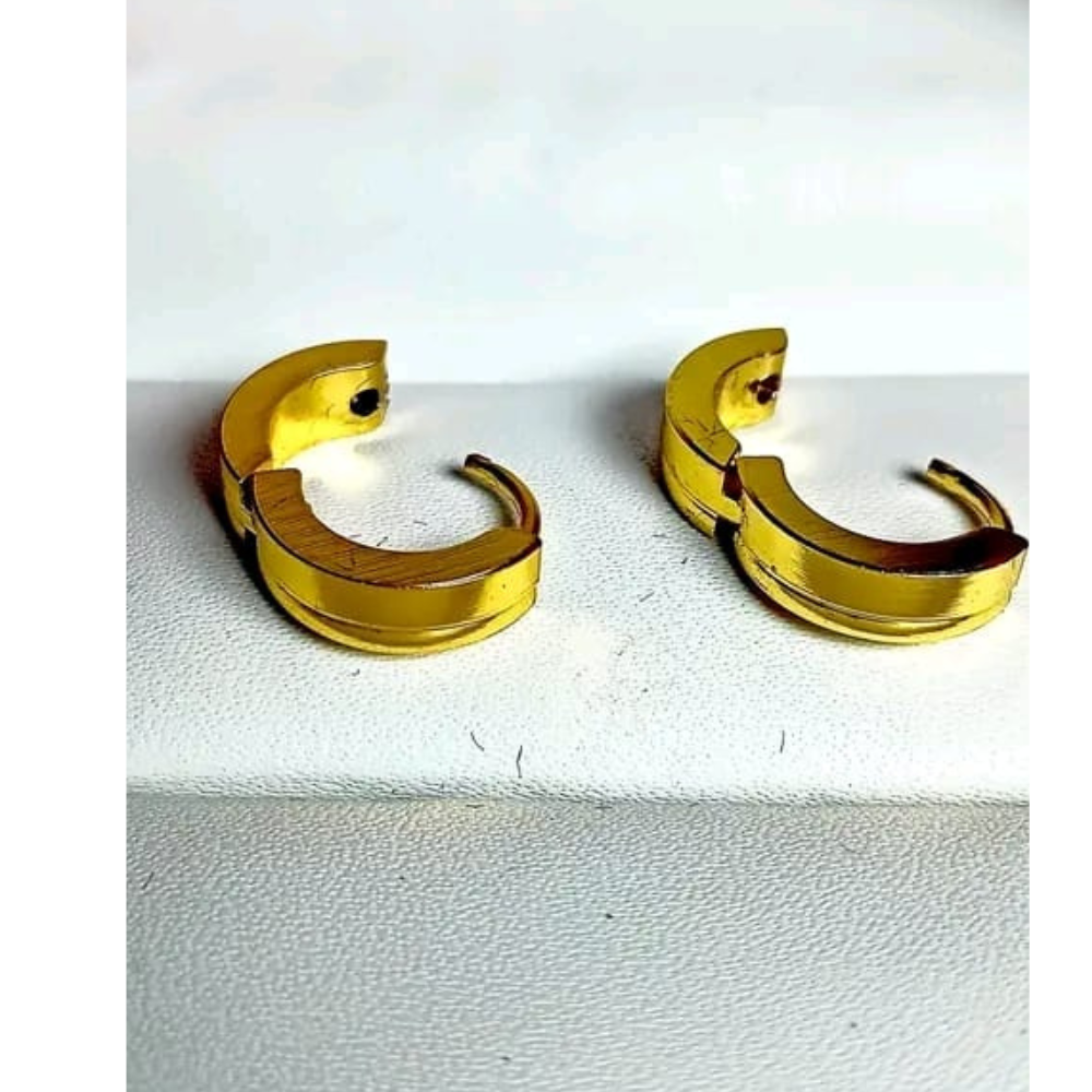 Kaju Bali Cooper, Brass Clip , Hoop Earings