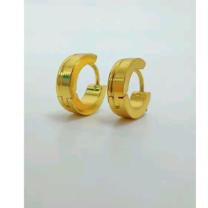 Kaju Bali Cooper, Brass Clip , Hoop Earings