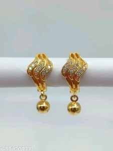 Brass Fashionable Stud Earrings
