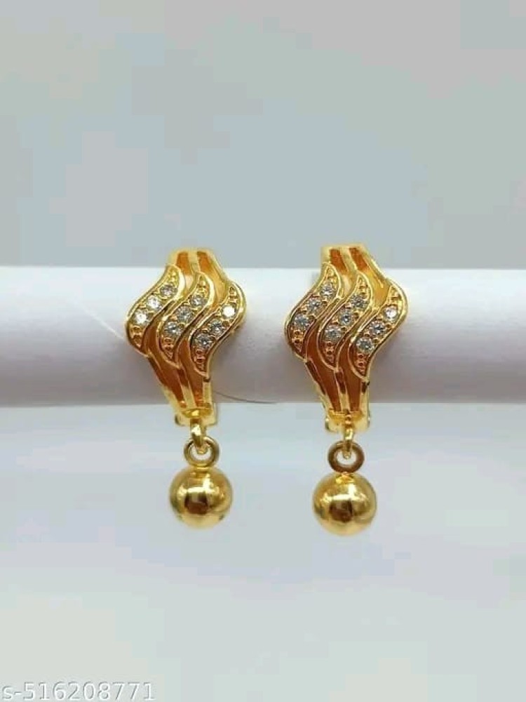 Brass Fashionable Stud Earrings