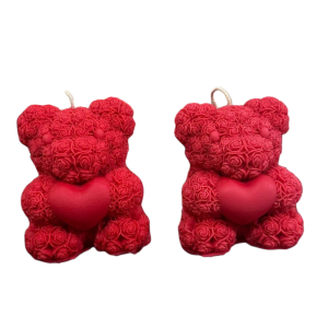 Teddy Bear Candle Valentine's Day Bear Candle Gift For Valentines Day Candle (Pack of 1)