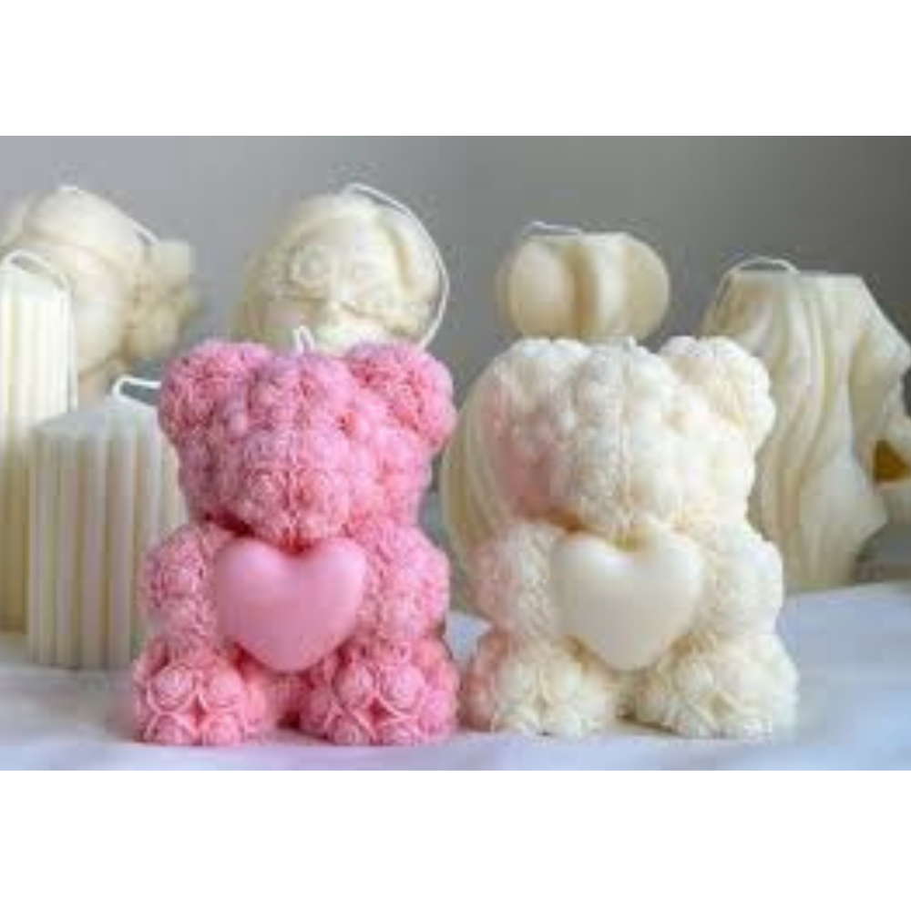 Teddy Bear Candle Valentine's Day Bear Candle Gift For Valentines Day Candle (Pack of 1)