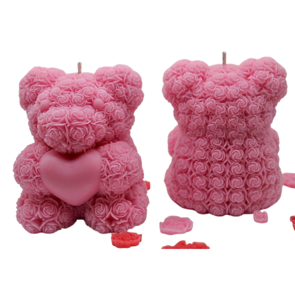 Valentine-Candles-pink-Rose-1