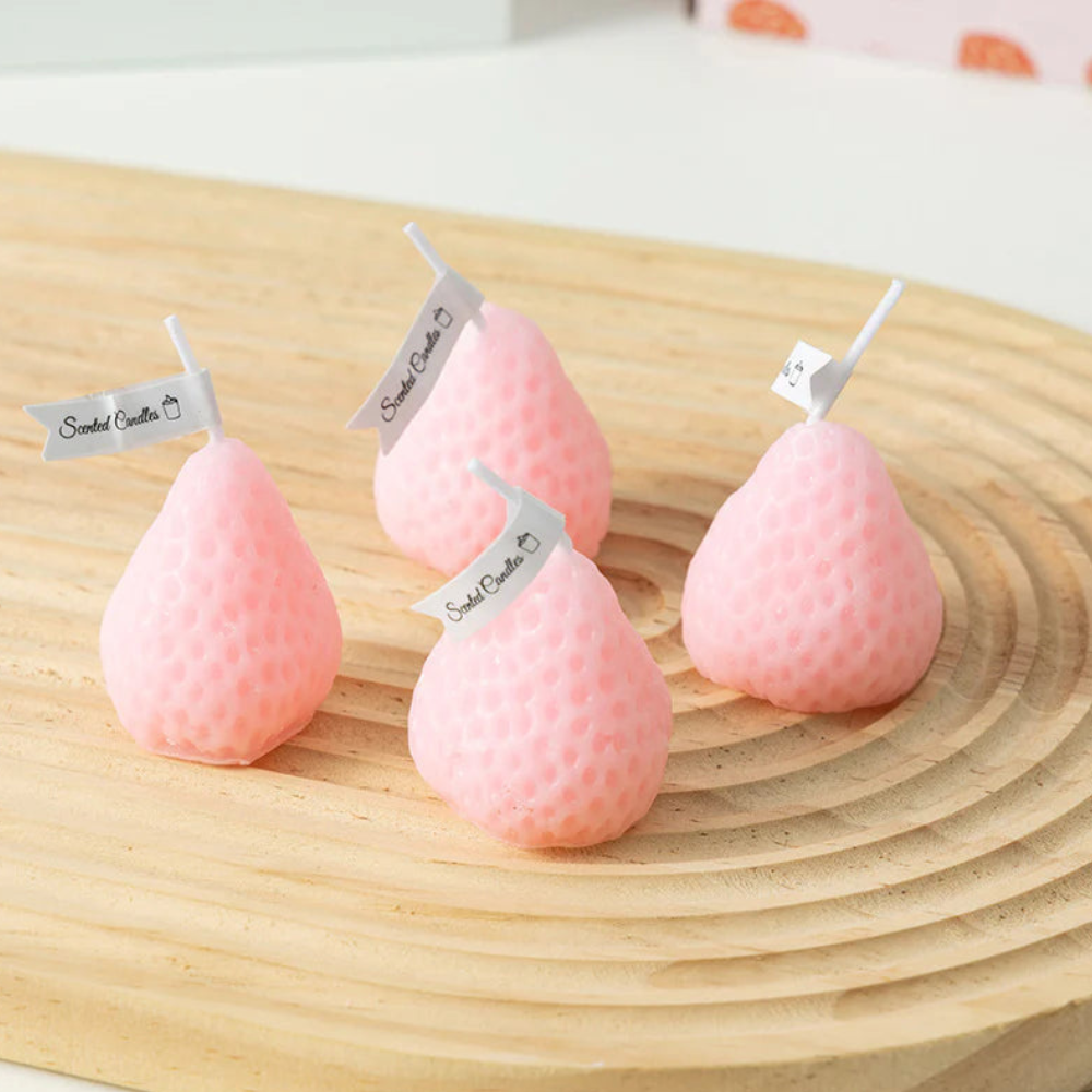 Strawberry Candles (Pack of 12)