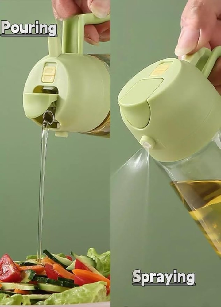 ROYAL EAGLE 2-in-1 Oil Dispenser Bottle | Pour & Spray Function | Leak-Proof  Oil Sprayer for Cooking, BBQ, Salad | 500ml Capacity