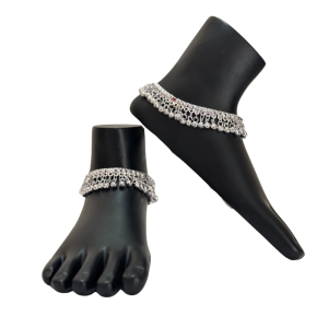 Classic Silver Ghungroo Payal for Women (Pack of 1)
