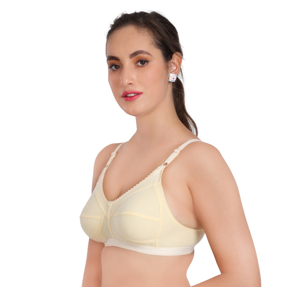 Premium Multicolor Non-Padded Medium Coverage Bra For Women (Pack of 1)