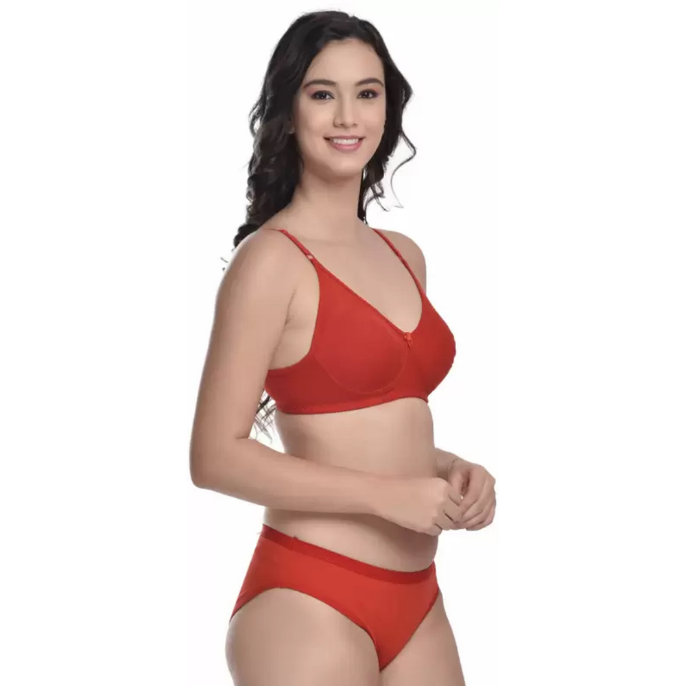 AKAKEE Multicolor Premium Bra Panty Set For Women's (Pack of 3)