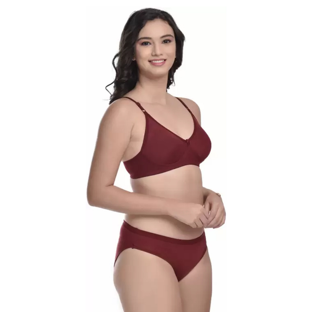 AKAKEE Multicolor Premium Bra Panty Set For Women's (Pack of 3)