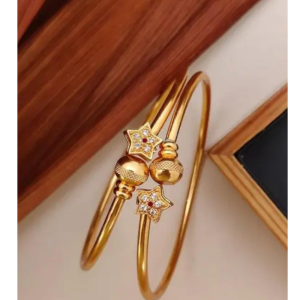 Twinkling Star Gold Bangles for Women (Pack of 1)