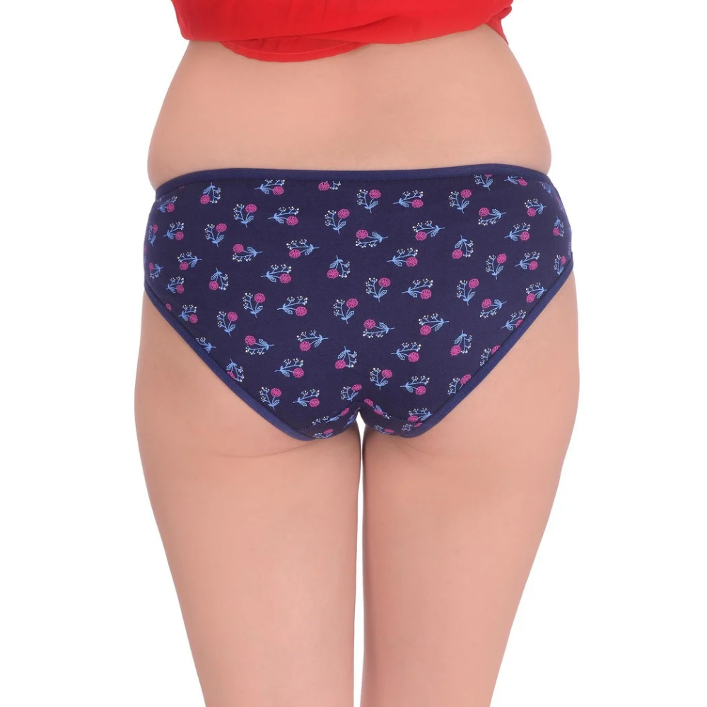 Women's Printed Multicolor Hipster Panty ( Pack of 3)
