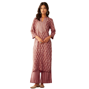 Premium Cotton Blend Womens Kurta With Pant (Pack of 1)