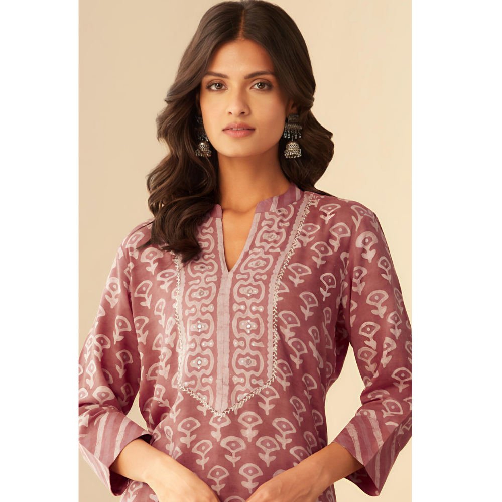 Premium Cotton Blend Womens Kurta With Pant (Pack of 1)