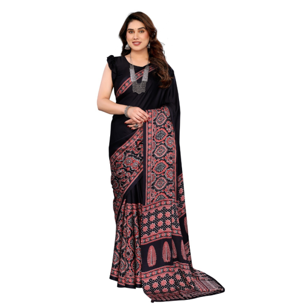 Ajrakh-Saree-Black