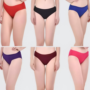 Women's Hosiery Cotton Blend Multicolour Panty / Panties Set (Pack of 6)